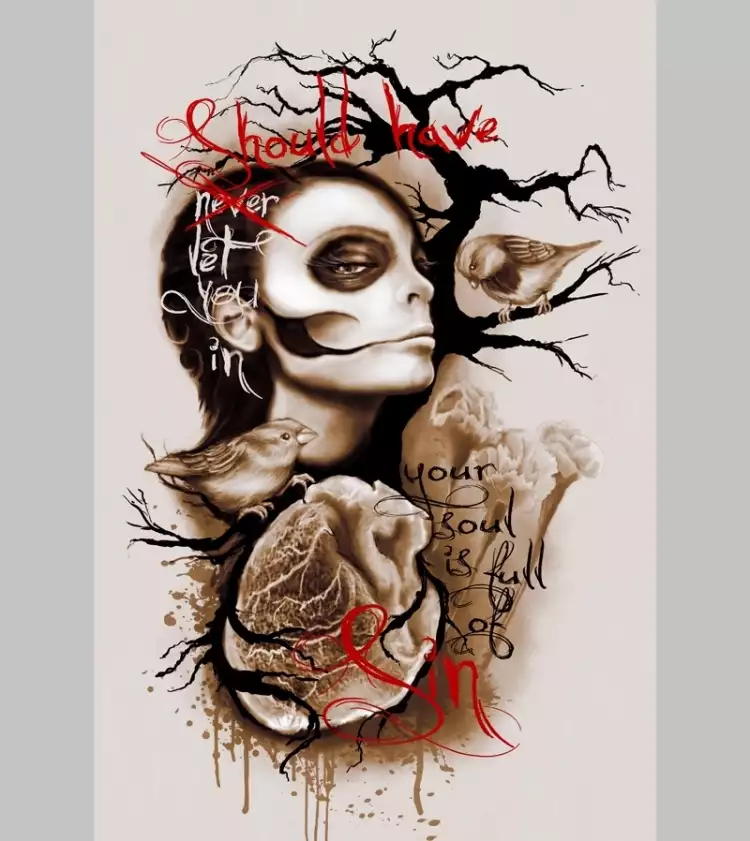 Realistic Trash polka. Эскиз к трэш польке