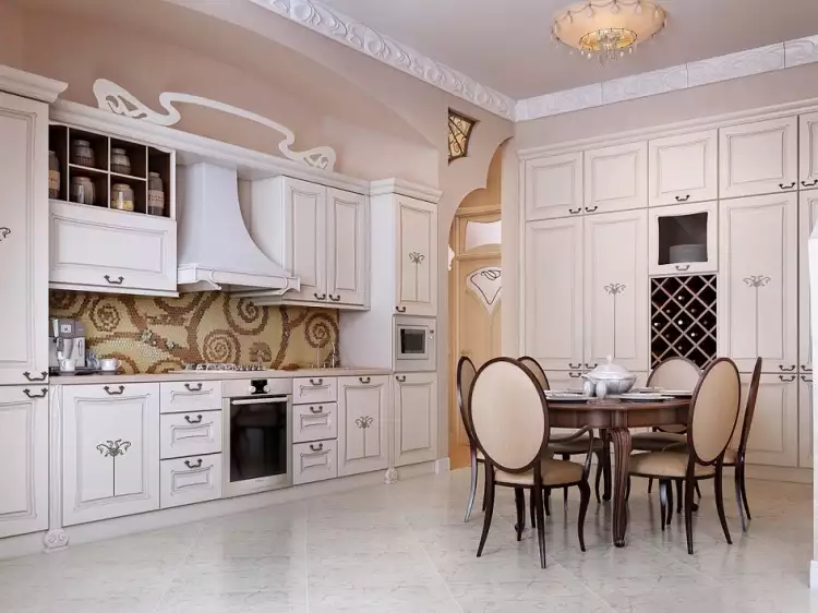 Классицизм в интерьере. Интерьер современной кухни