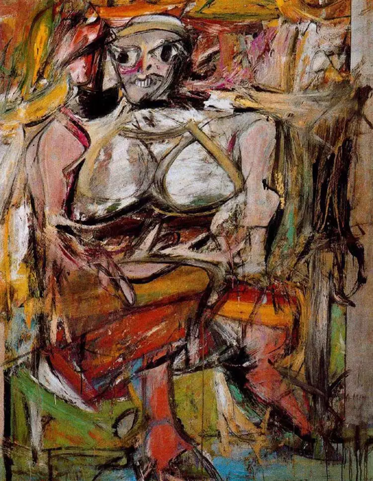 Виллем де Кунинг. Картина «Женщина I», 1952