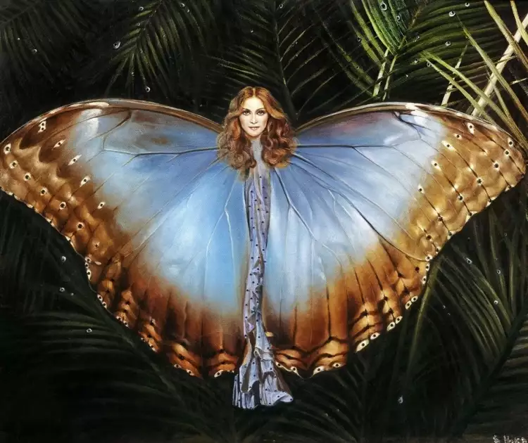 Никас Сафронов. Картина «Мадонна, как бабочка», 2008