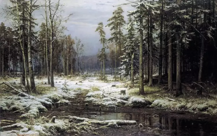 Иван Шишкин. «Первый снег», 1875 Иван Шишкин. «Первый снег», 1875