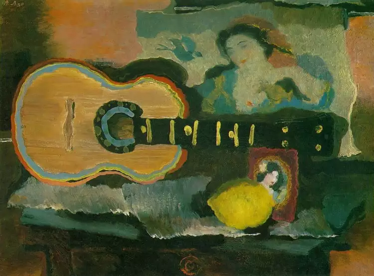 Владимир Лебедев. «Натюрморт с гитарой», 1930 Владимир Лебедев. «Натюрморт с гитарой», 1930