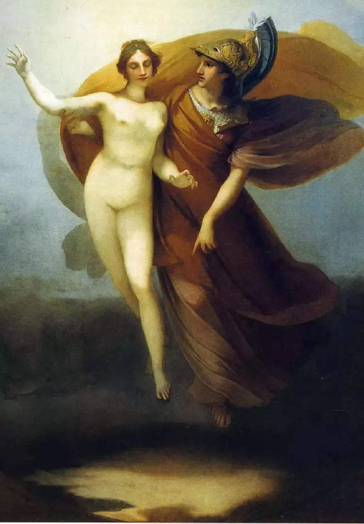 Пьер Поль Прюдон. Картина «Мудрость и Истина, сходящие на землю», 1799 Пьер Поль Прюдон. Картина «Мудрость и Истина, сходящие на землю», 1799