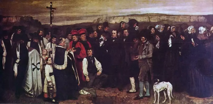 Gustave Courbet. Un enterrement à Ornans, 1849-1850