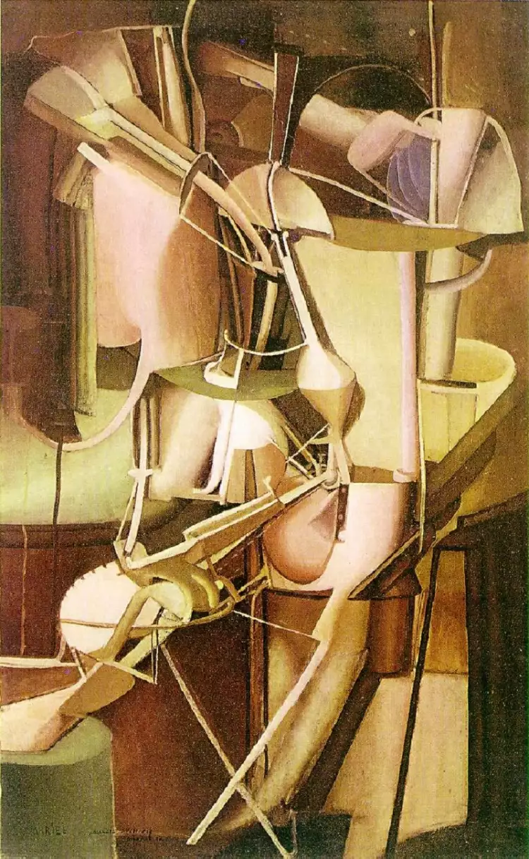 Марсель Дюшан. Картина «Из девиц в невесты», 1912