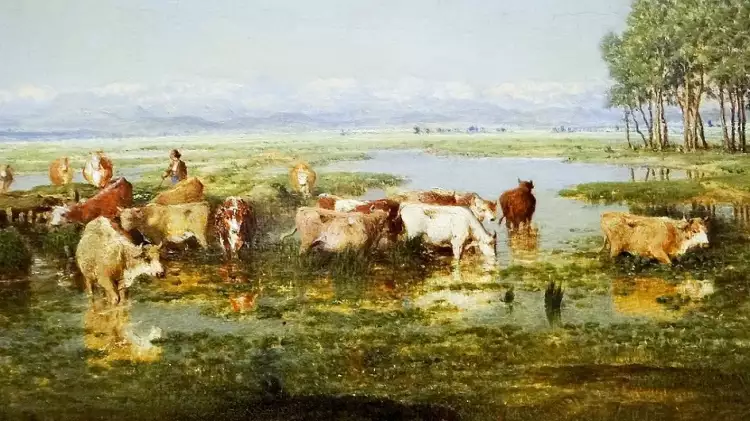 Теодор Руссо. «Болото в ландах», 1852