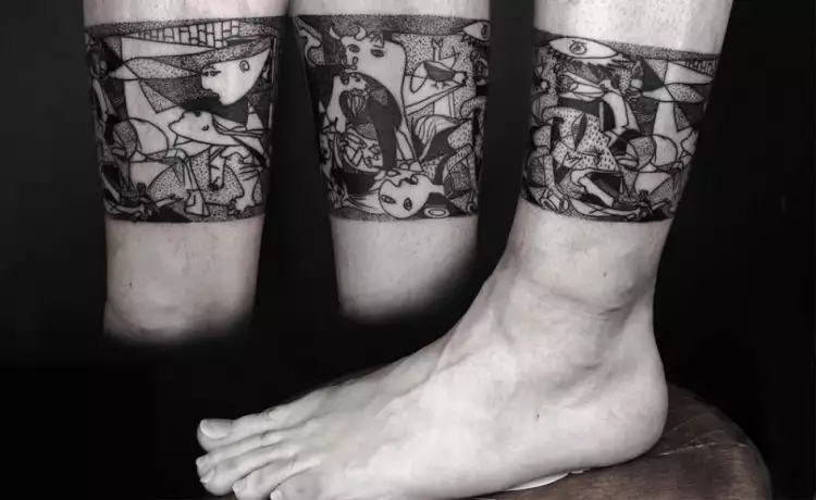 Татуировка. Пабло Пикассо. Герника