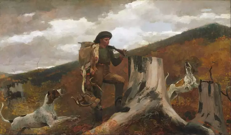 Уинслоу Хомер. «Охотник и собаки», 1893 Уинслоу Хомер. «Охотник и собаки», 1893