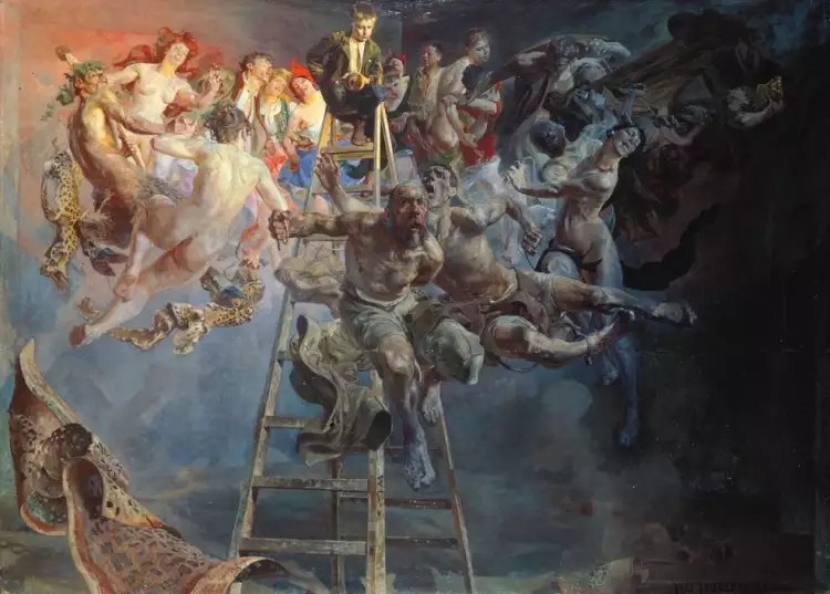 Символизм. Яцек Мальчевский. «Дьявольский круг», 1895-1897 Символизм. Яцек Мальчевский. «Дьявольский круг», 1895-1897