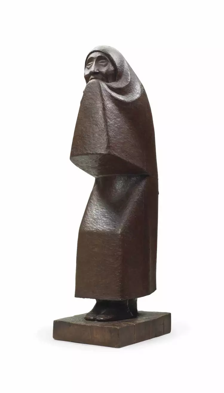 Эрнст Барлах. Скульптура «Плачущая женщина», 1923