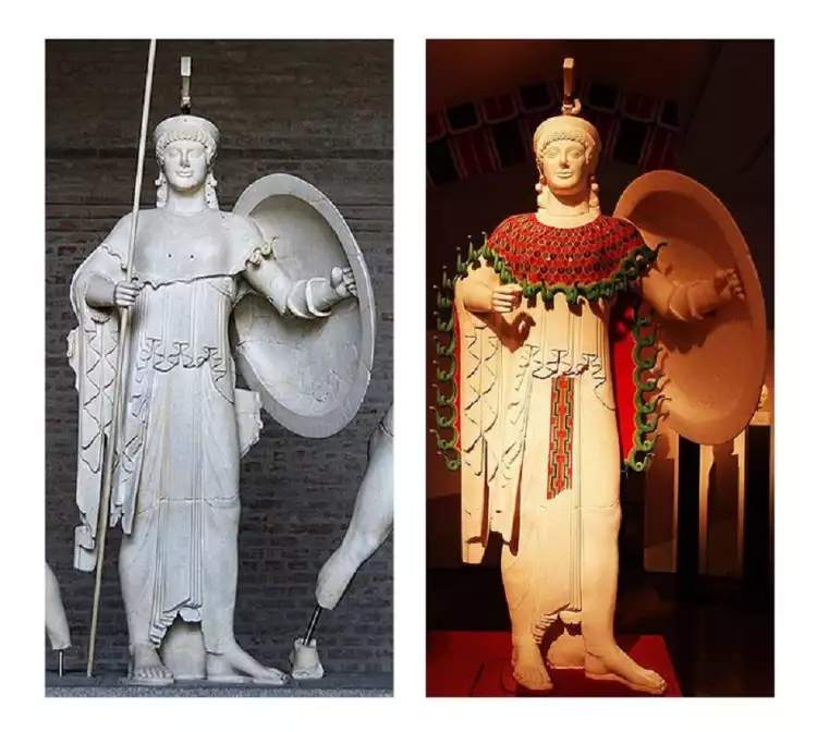 Древнегреческие статуи в цвете. Афина (5 век д.н.э.) Древнегреческие статуи в цвете. Афина (5 век д.н.э.)