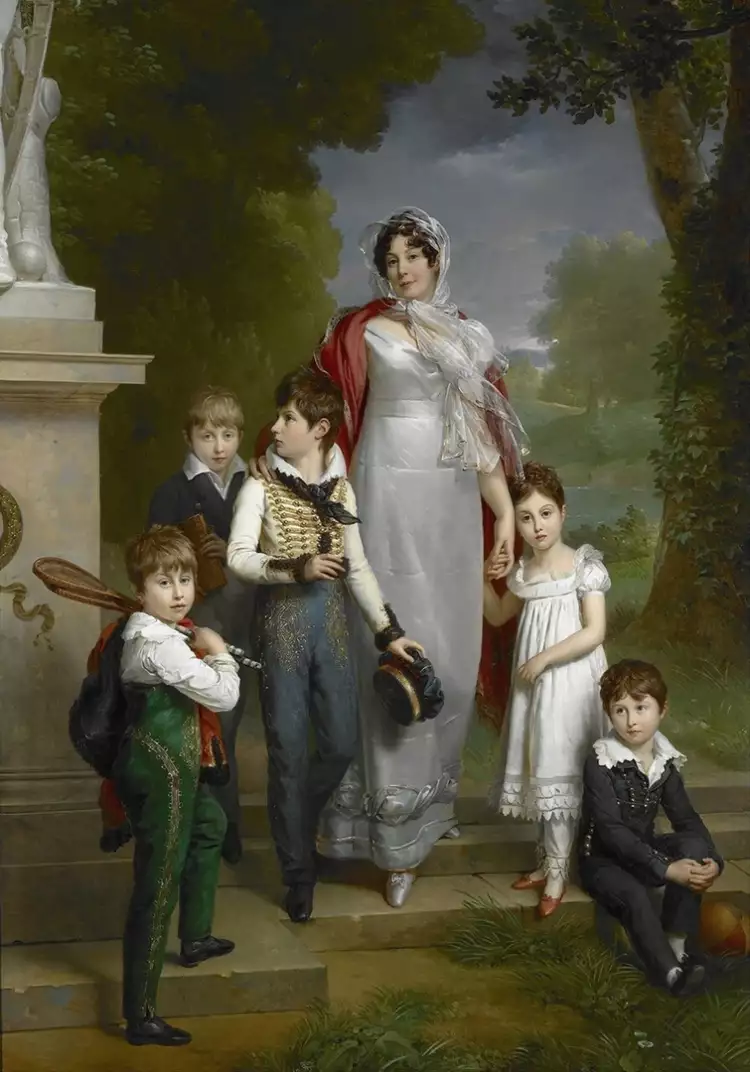 Empire. François Gérard. Louise-Antoinette Scholastique de Guéheneuque avec ses enfants Empire. François Gérard. Louise-Antoinette Scholastique de Guéheneuque avec ses enfants
