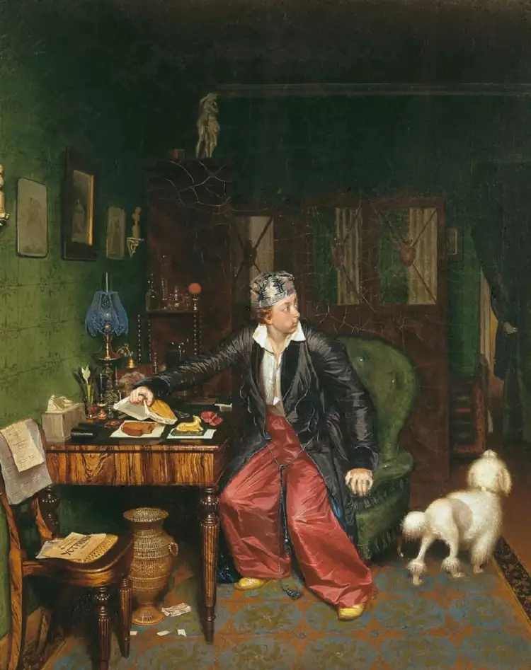 Павел Федотов. Картина «Завтрак аристократа», 1849 Павел Федотов. Картина «Завтрак аристократа», 1849