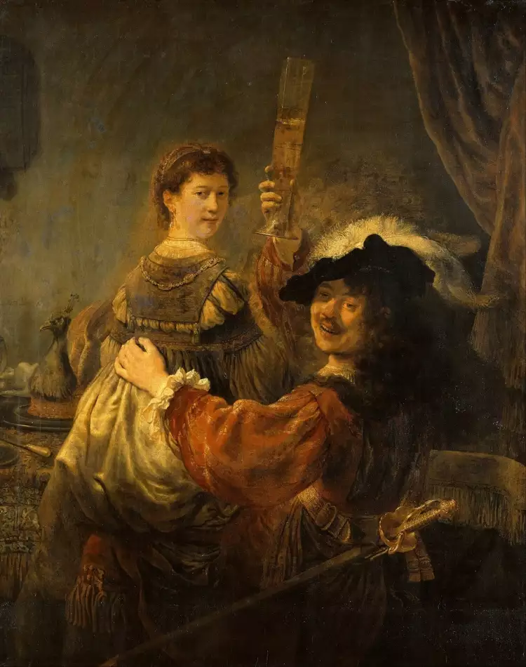 Portrait. Rembrandt. The Prodigal Son in the Brothel, 1635 Portrait. Rembrandt. The Prodigal Son in the Brothel, 1635