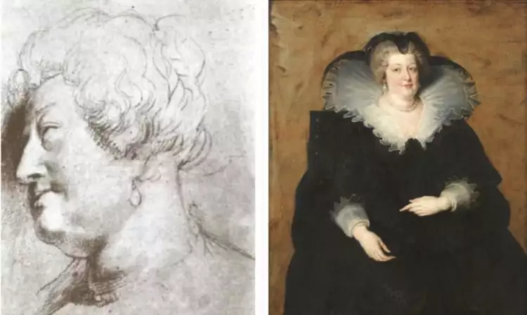 Этюд. Питер Пауль Рубенс. Этюд к портрету Марии Медичи