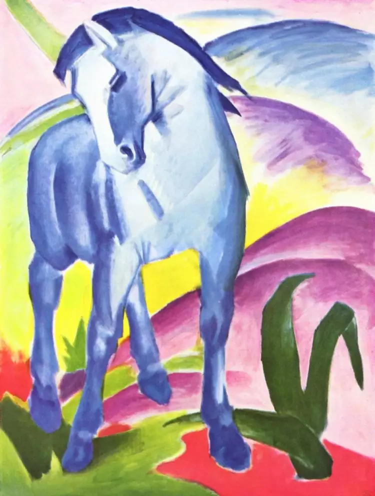 Анималистика. Франц Марк. «Синий конь», 1911 Анималистика. Франц Марк. «Синий конь», 1911