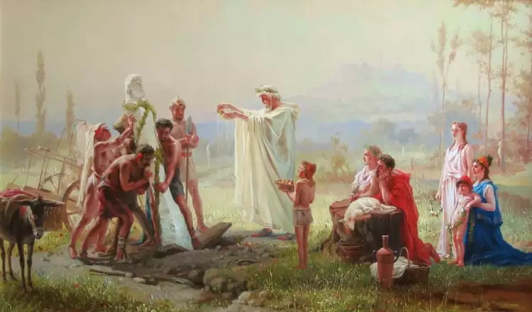 Русский классицизм. Академизм. Фёдор Бронников. «Освящение гермы» Русский классицизм. Академизм. Фёдор Бронников. «Освящение гермы»