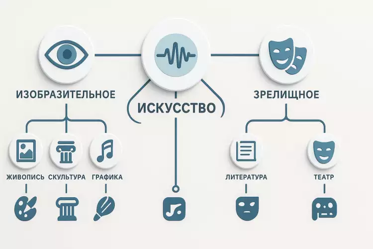 Инфографика классификации искусства
