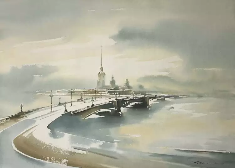 Акварель. Константин Кузема. «Мелодии Петербурга», 2002