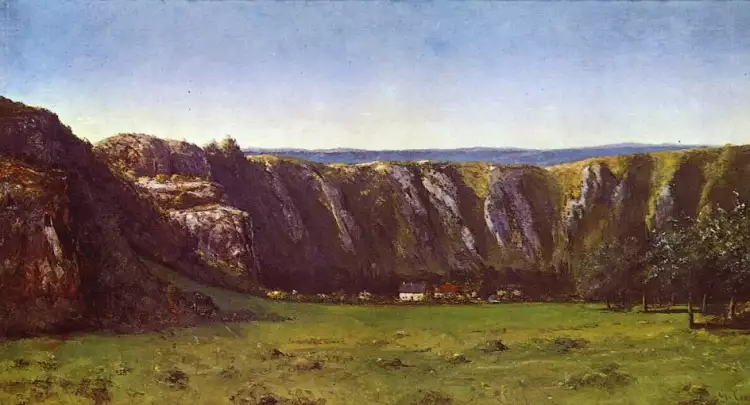 Гюстав Курбе. Скала у Орнана, 1855