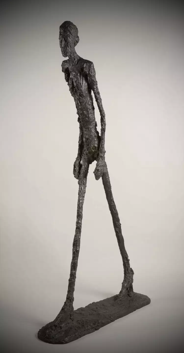 Die 10 bedeutendsten Bildhauer der Welt. Alberto Giacometti. Der schreitende Mann I, 1961