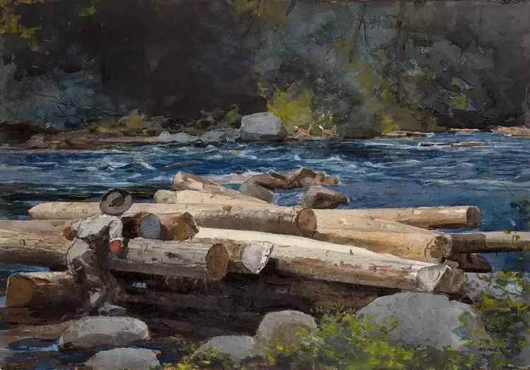 Уинслоу Хомер. «Река Гудзон», 1892 Уинслоу Хомер. «Река Гудзон», 1892