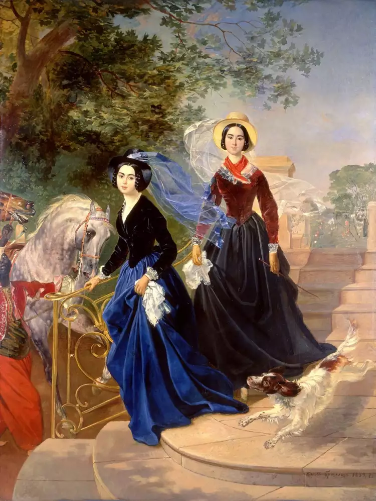 Карл Брюллов. «Портрет сестер Шишмарёвых», 1839 Карл Брюллов. «Портрет сестер Шишмарёвых», 1839