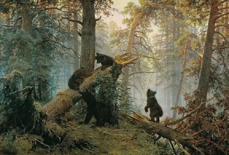 Иван Шишкин. «Утро в сосновом лесу», 1889 Иван Шишкин. «Утро в сосновом лесу», 1889