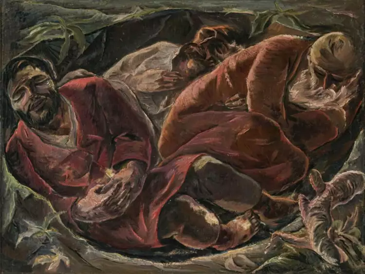Willi Geiger. Three sleeping saints, 1923 Willi Geiger. Three sleeping saints, 1923