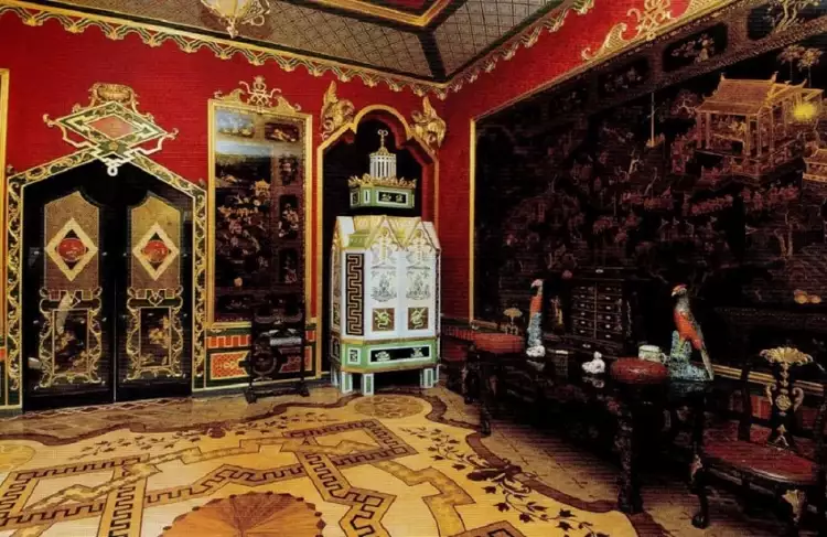 Интерьер в китайском стиле. Традиционный китайский шкаф-стеллаж