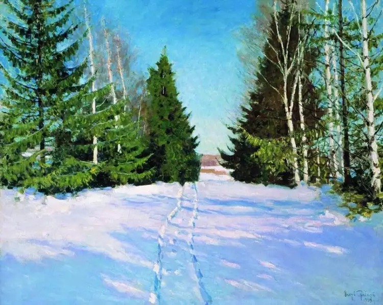 Игорь Грабарь. Картина «Март», 1939