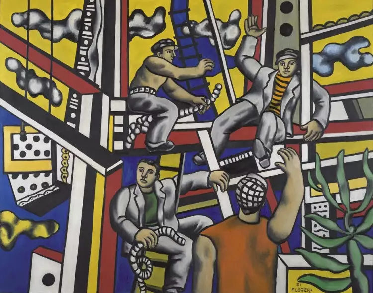 Фернан Леже. Картина «Строители», 1951 Фернан Леже. Картина «Строители», 1951
