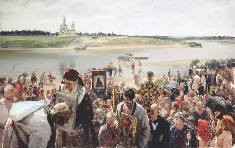 Илларион Прянишников. «Крестный ход», 1893