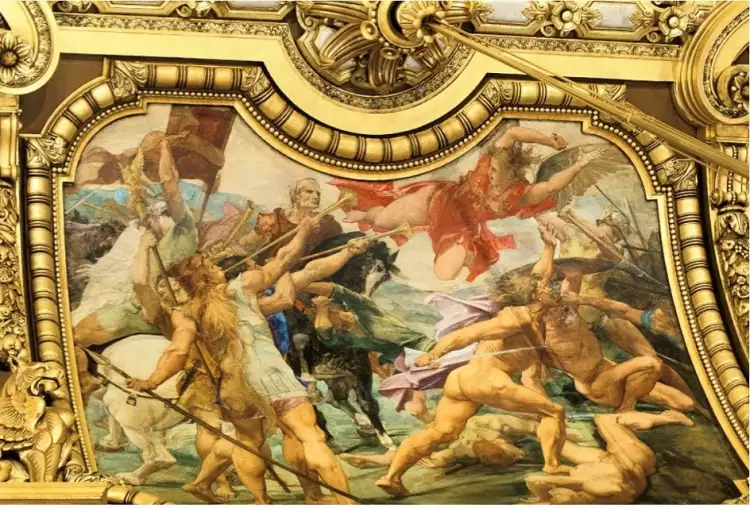 Поль Бодри. Фреска «Штурм» в Парижской опере, 1860