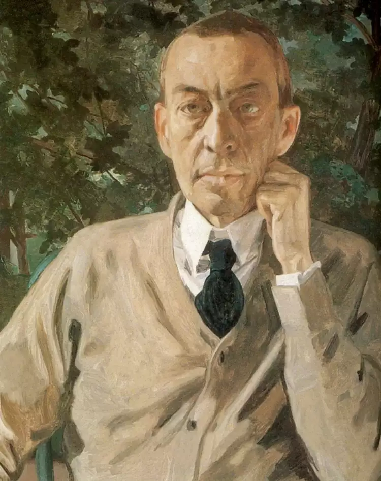 Константин Сомов. Картина «Портрет композитора Сергея Рахманинова», 1925 Константин Сомов. Картина «Портрет композитора Сергея Рахманинова», 1925