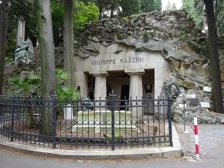 Искусство на кладбище. Гробница Джузеппе Мадзини