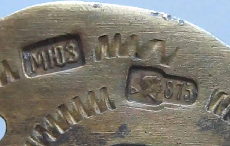 Клеймение серебра в СССР. Проба на серебряном подстаканнике