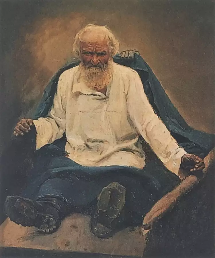 Василий Суриков. Этюд «Седой стрелец», 1879-1880