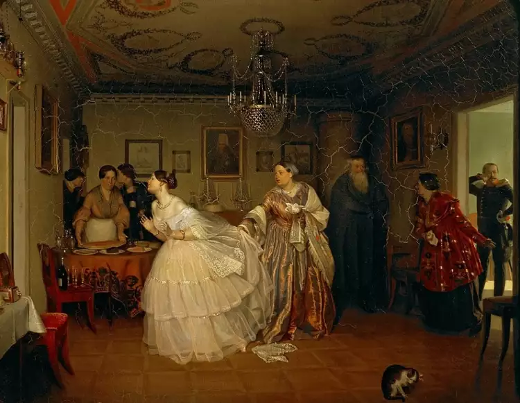 Павел Федотов. Картина «Сватовство майора», 1848 Павел Федотов. Картина «Сватовство майора», 1848