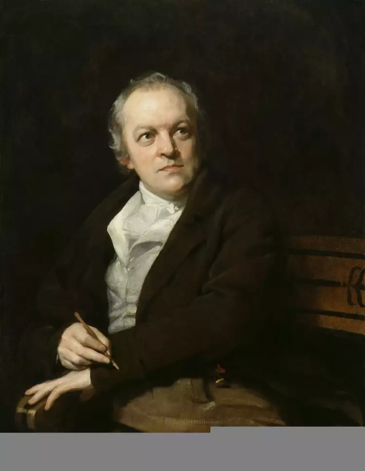 Самые популярные и известные художники-живописцы Англии. Томас Филлипс. Портрет Уильяма Блейка. 1807 г. Национальная портретная галерея, Лондон