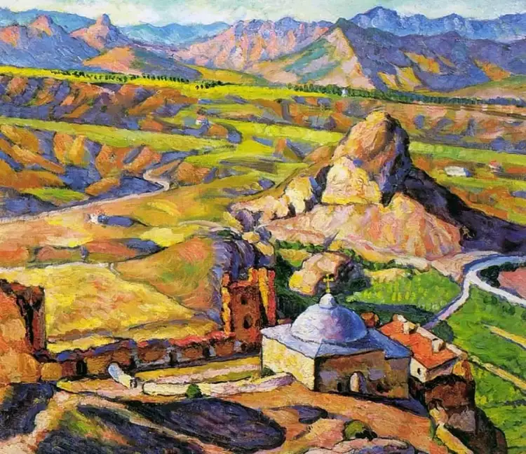 Илья Машков. «Вид Генуэзской крепости в Судаке», 1917