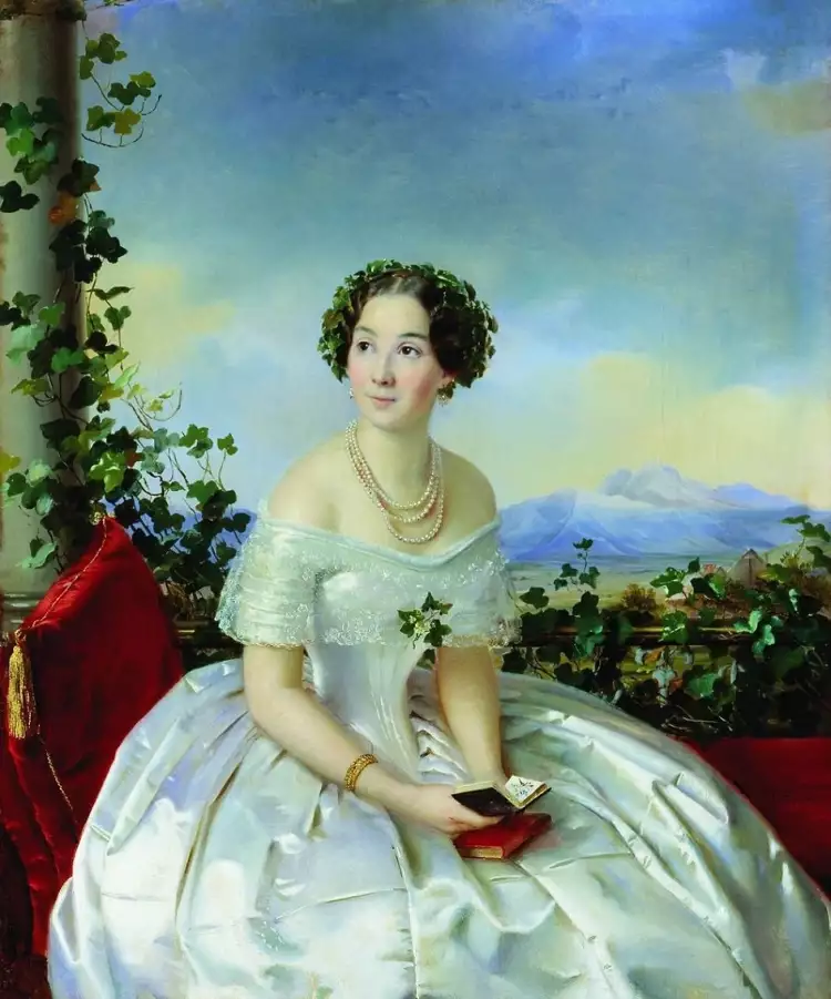Сергей Зарянко. Картина «Портрет неизвестной», 1849 Сергей Зарянко. Картина «Портрет неизвестной», 1849