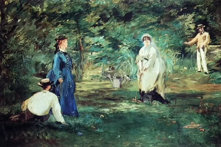 Импрессионизм. Эдуард Мане. «Партия в крокет», 1873 Импрессионизм. Эдуард Мане. «Партия в крокет», 1873