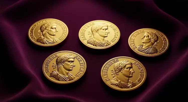 Золотые ауреусы - монеты Римской Империи