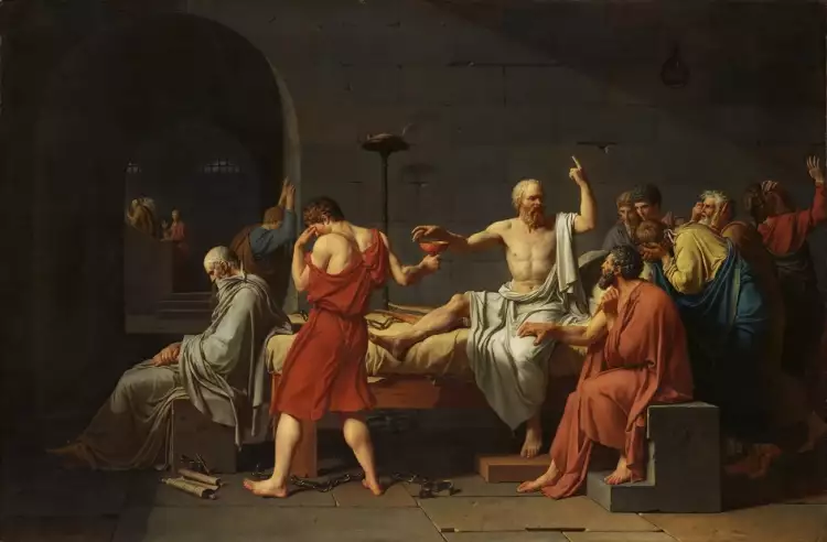 Неоклассицизм. Жак-Луи Давид. «Смерть Сократа», 1787 Неоклассицизм. Жак-Луи Давид. «Смерть Сократа», 1787