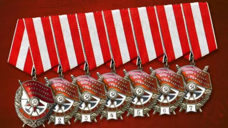 Ордена Красного Знамени с номерами