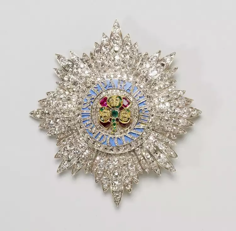 L'Ordre de Saint-Patrick. Étoile de l'Ordre de la Royal Collection Trust