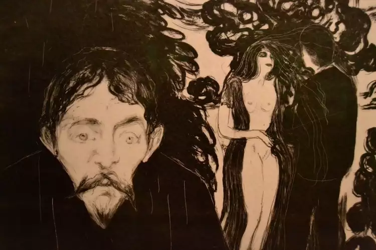 Edward Munch. Eifersucht, 1895