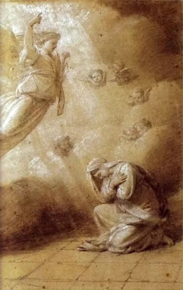 Александр Витберг. Рисунок «Благовещение», начало XIX века