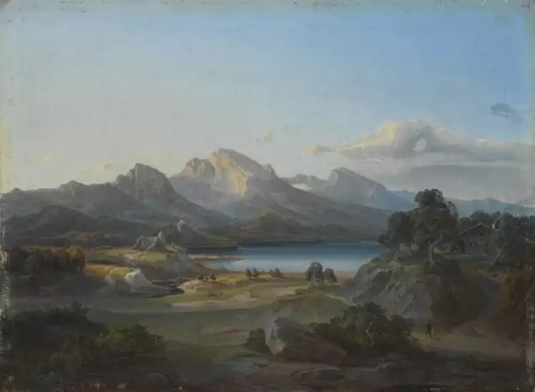 Карл Ротман. Картина «Кохельское озеро», 1825